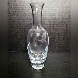 Lenox Etched Flower Lead Crystal Bud Vase